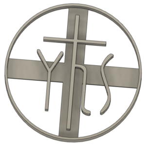 Buchstaben mit christlichen Symbole