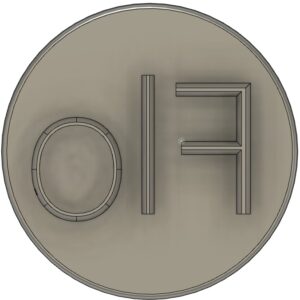 Brötchenstempel mit bis zu 3 Buchstaben