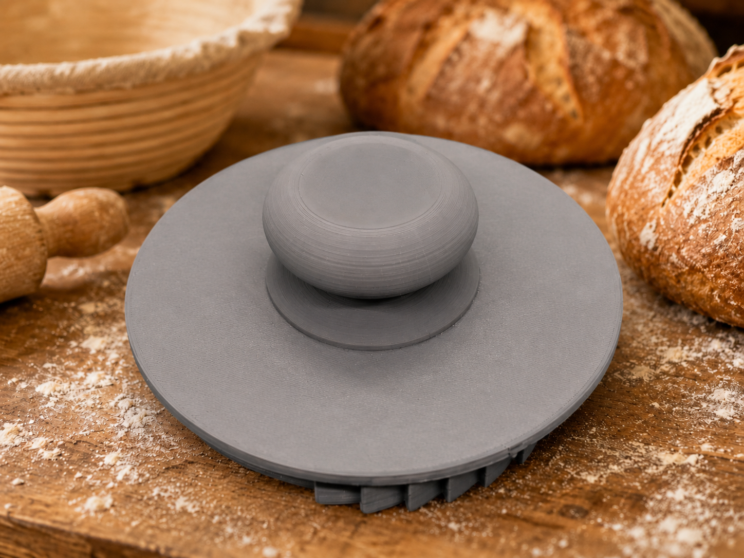 Brotstempel mit Lilienblüte – Bild 3